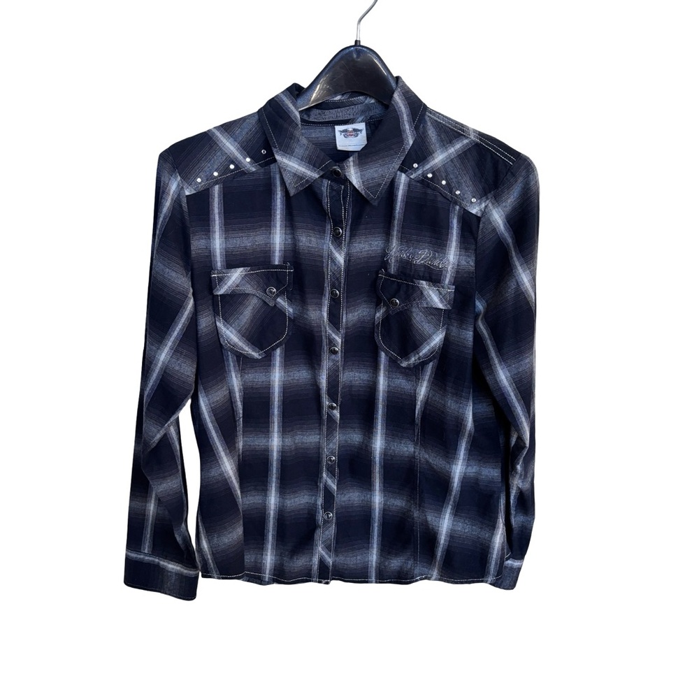 Harley Davidson Women’s Embroidered Flannel Sz L
